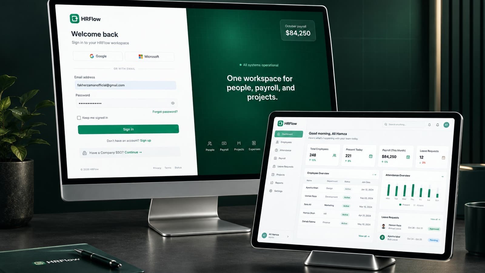 HRFlow project screenshot